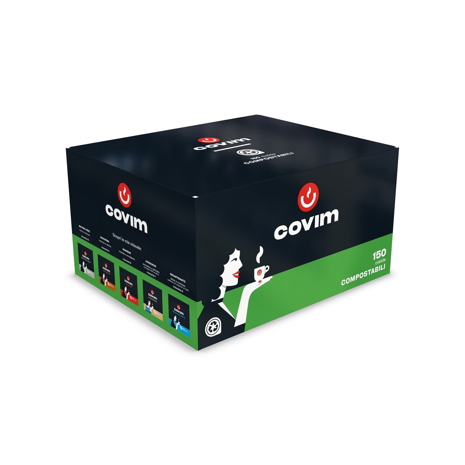 Covim Granbar ESE-kaffepods 44 mm, 150 st (7 g)