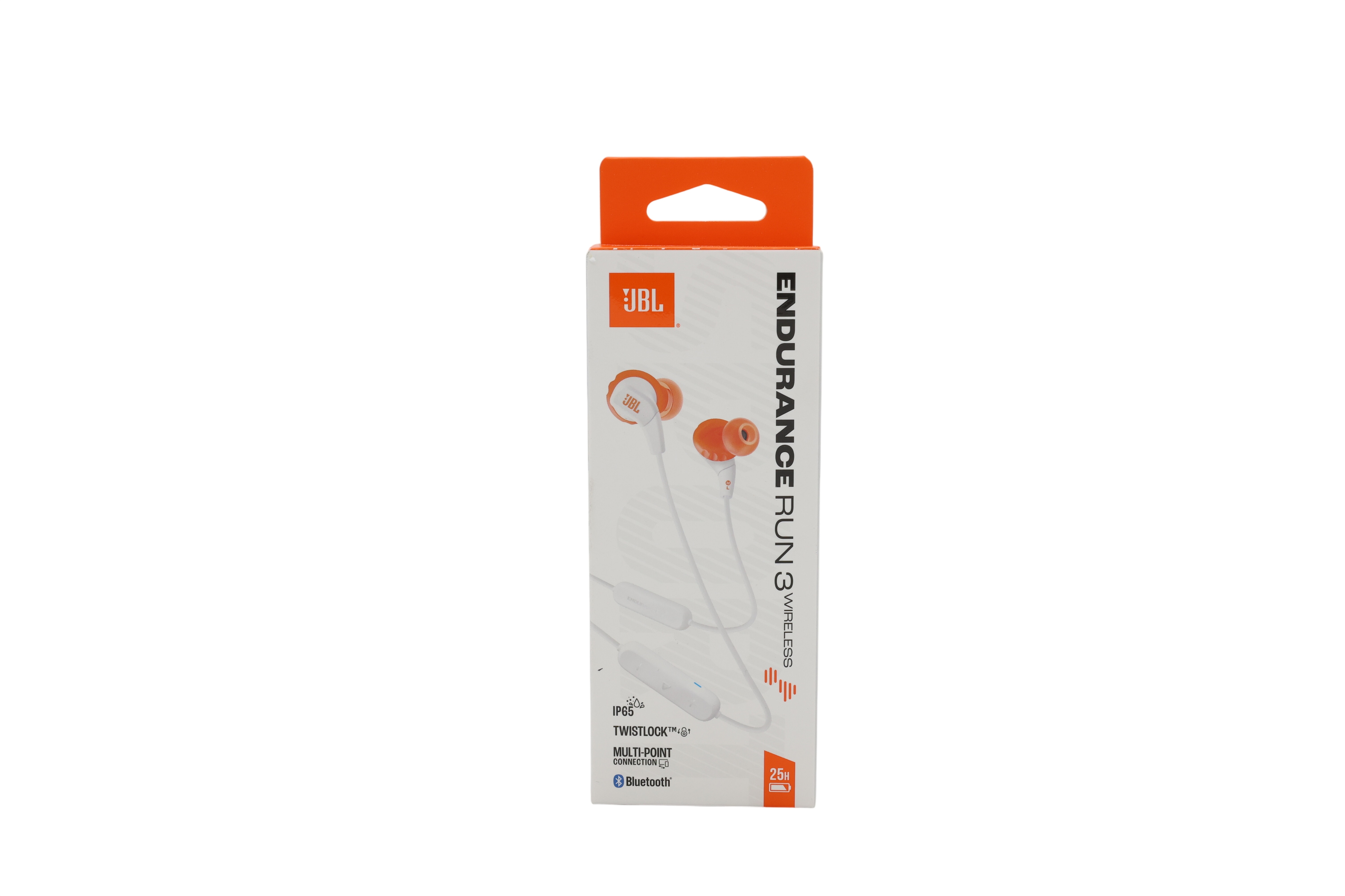 JBL Endurance Run 3 In-Ear sporthörlurar med Bluetooth, IP65, vit