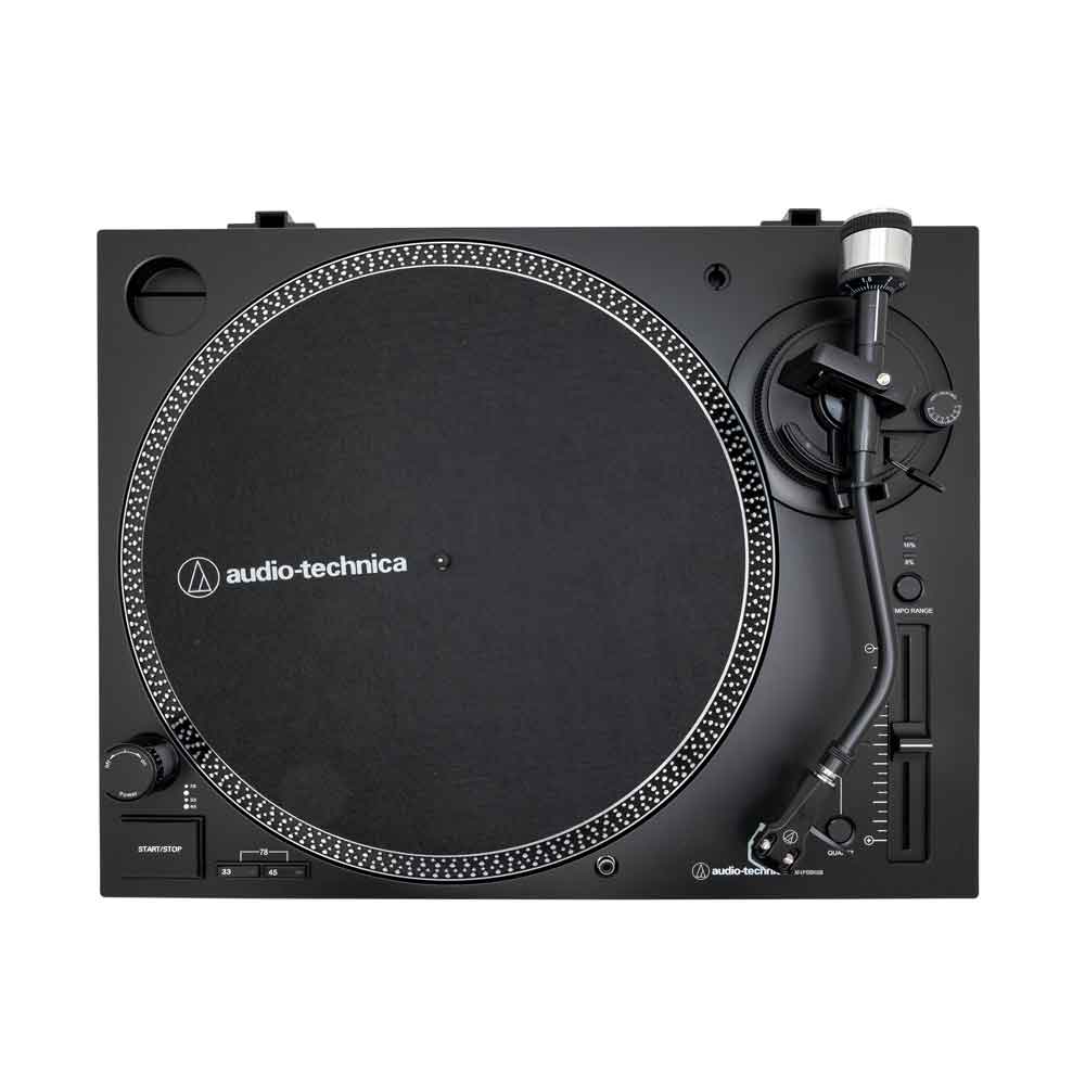 Audio-Technica AT-LP120X skivspelare med direktdrift (analog och USB), svart