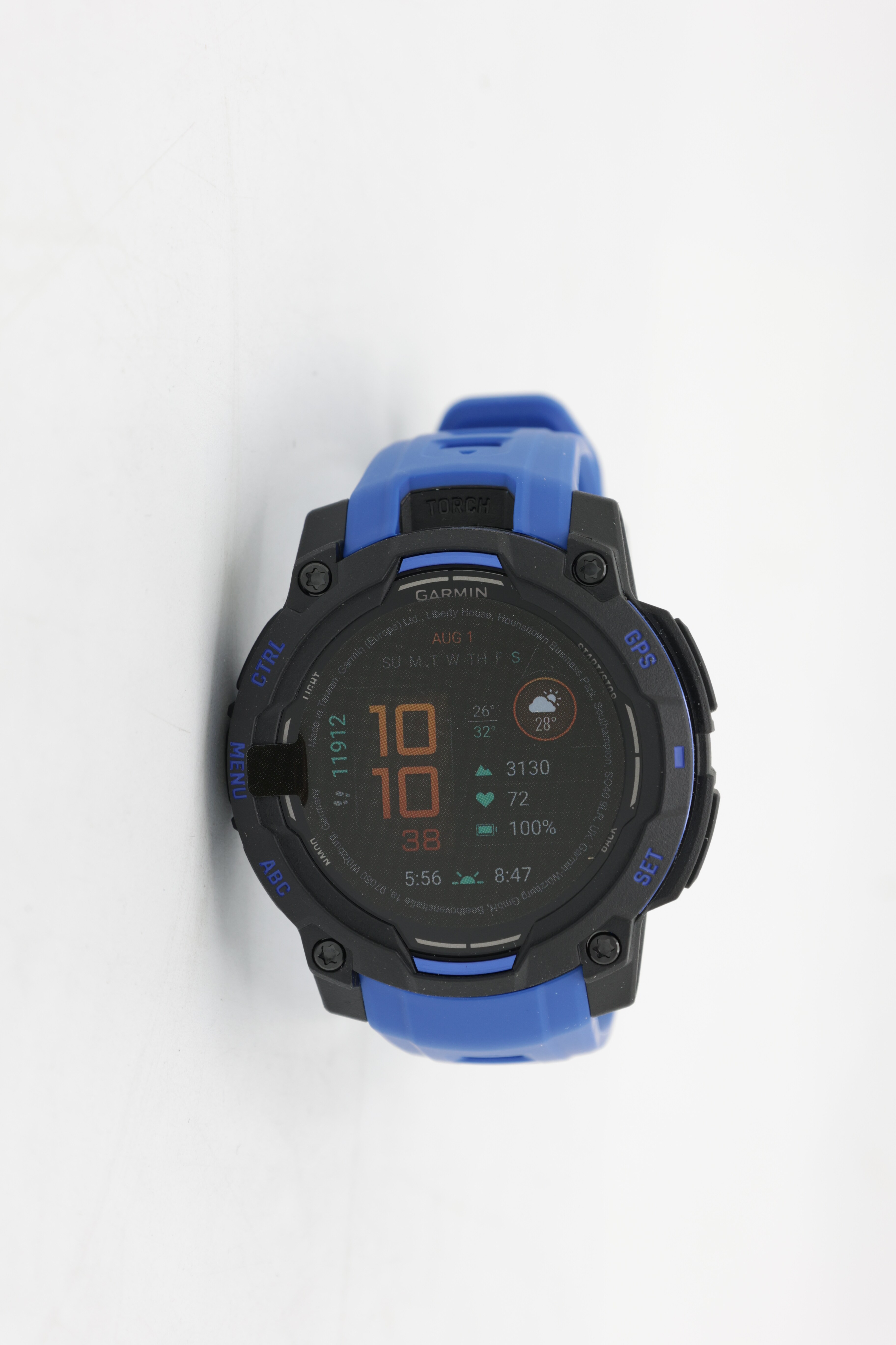 Garmin Instinct 3 AMOLED 50 mm svart/blå