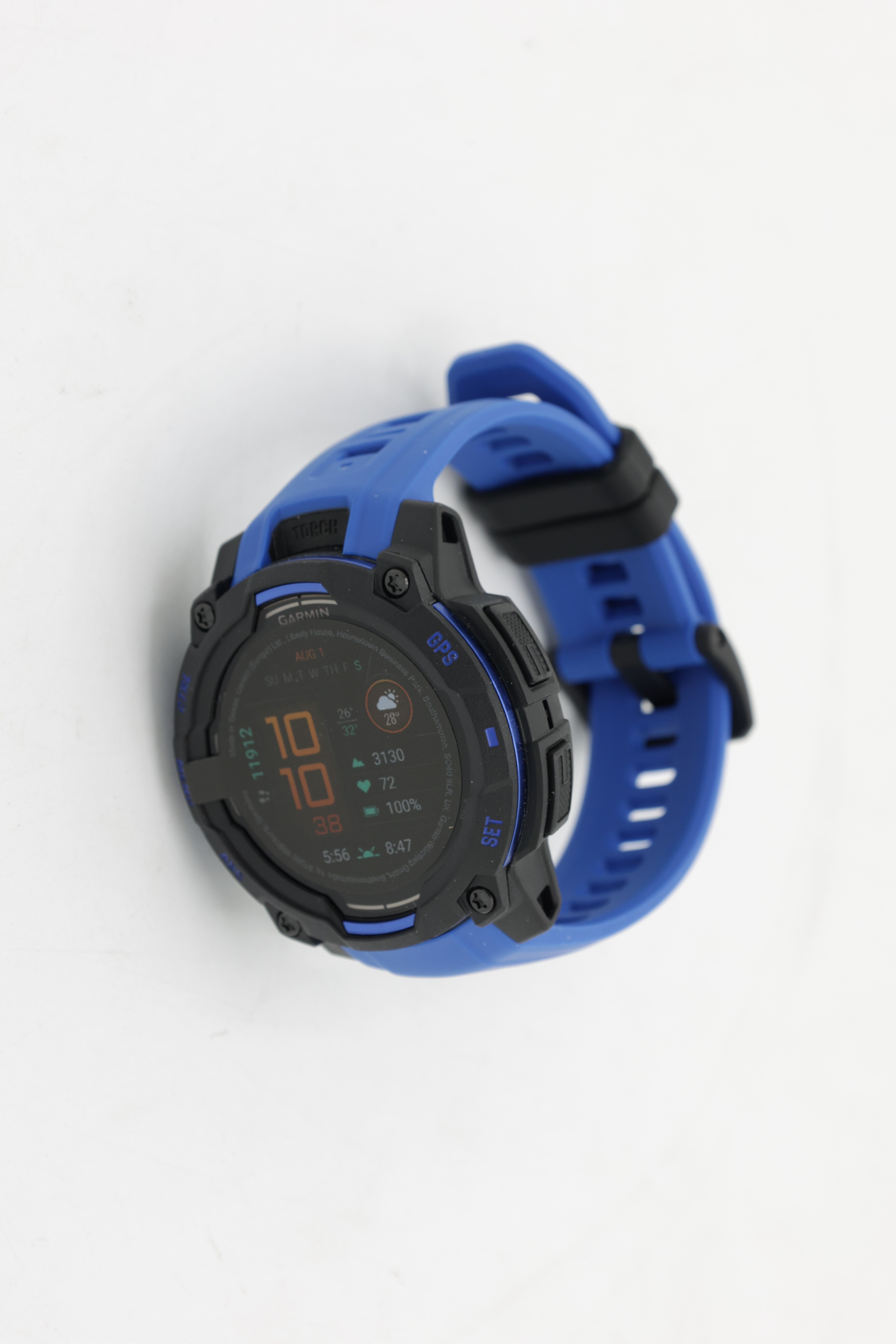 Garmin Instinct 3 AMOLED 50 mm svart/blå