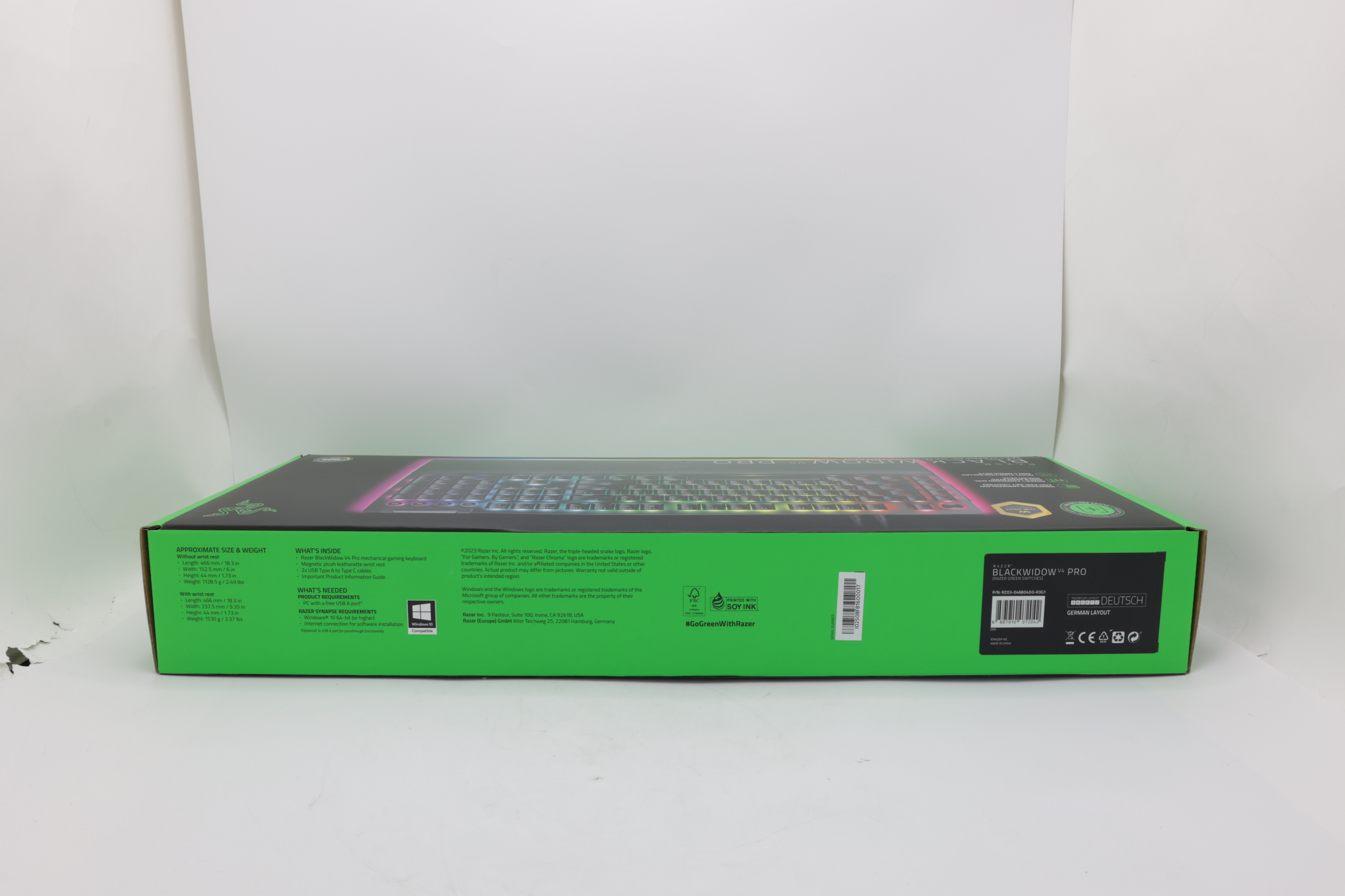 Razer BlackWidow V4 Pro (Green Switch) svart