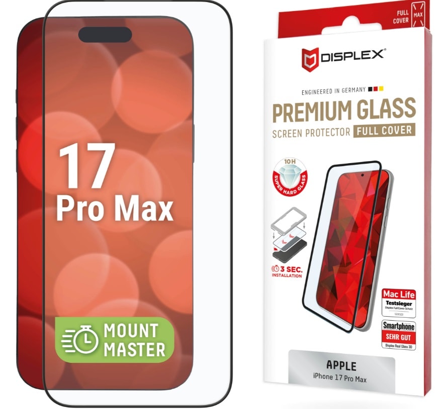 DISPLEX Premium Glass MM skärmskydd för Apple iPhone 17 Pro Max