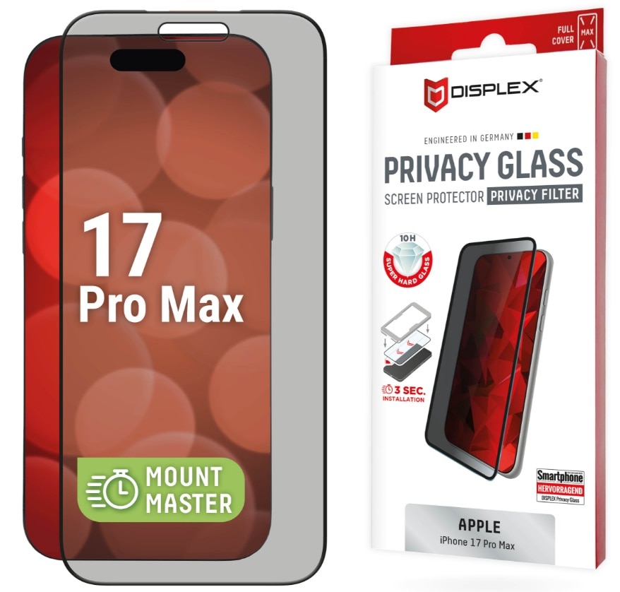 DISPLEX Privacy Glass MM för Apple iPhone 17 Pro Max