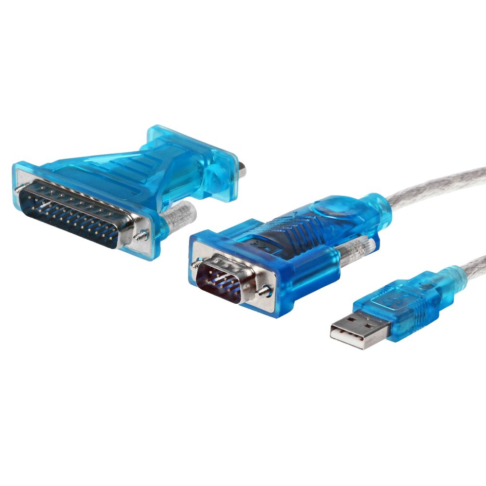 Ecolan USB till RS232 konverterkabel, USB 2.0, aktiv, 1,8 m