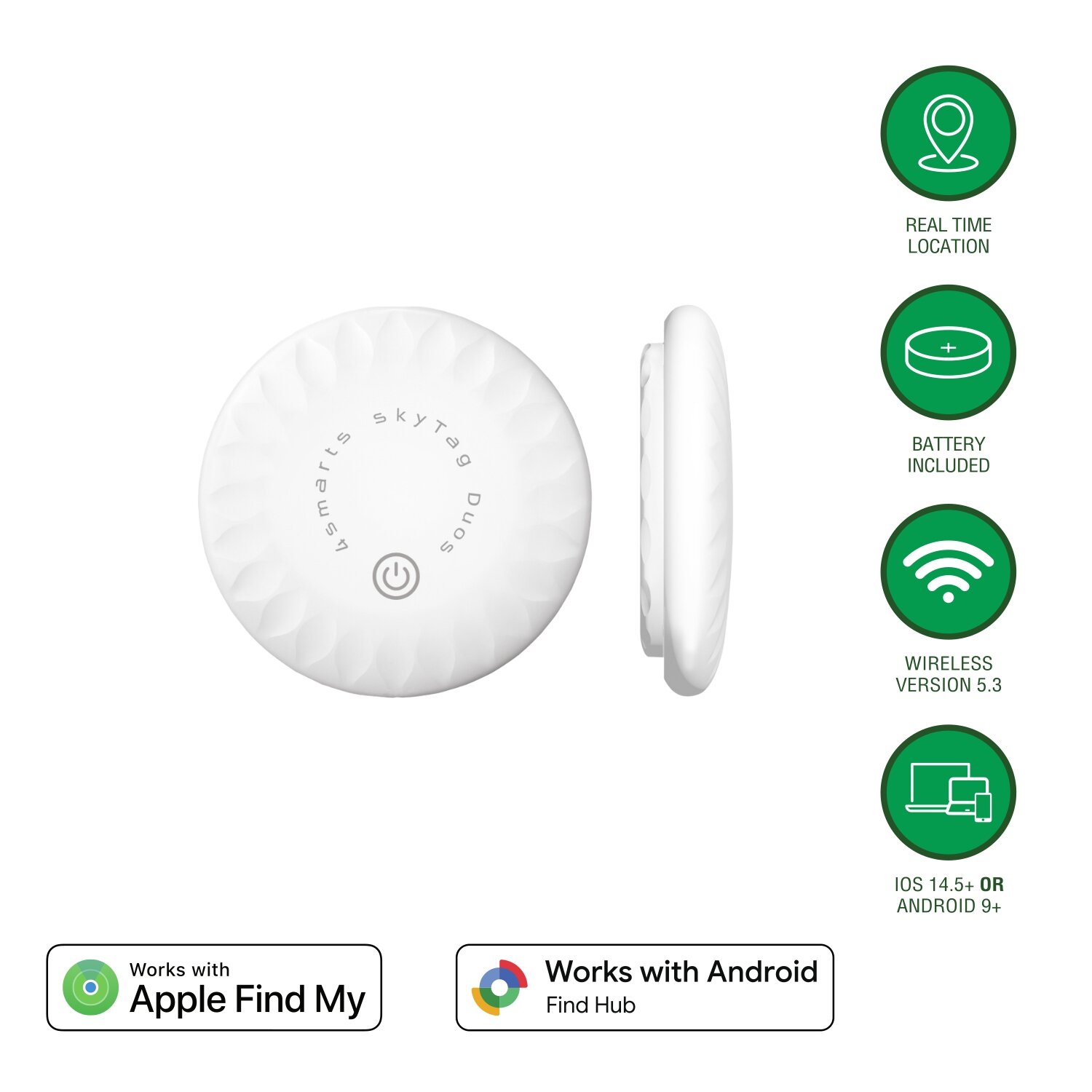 4smarts platsfinnare SkyTag Duos 2-pack