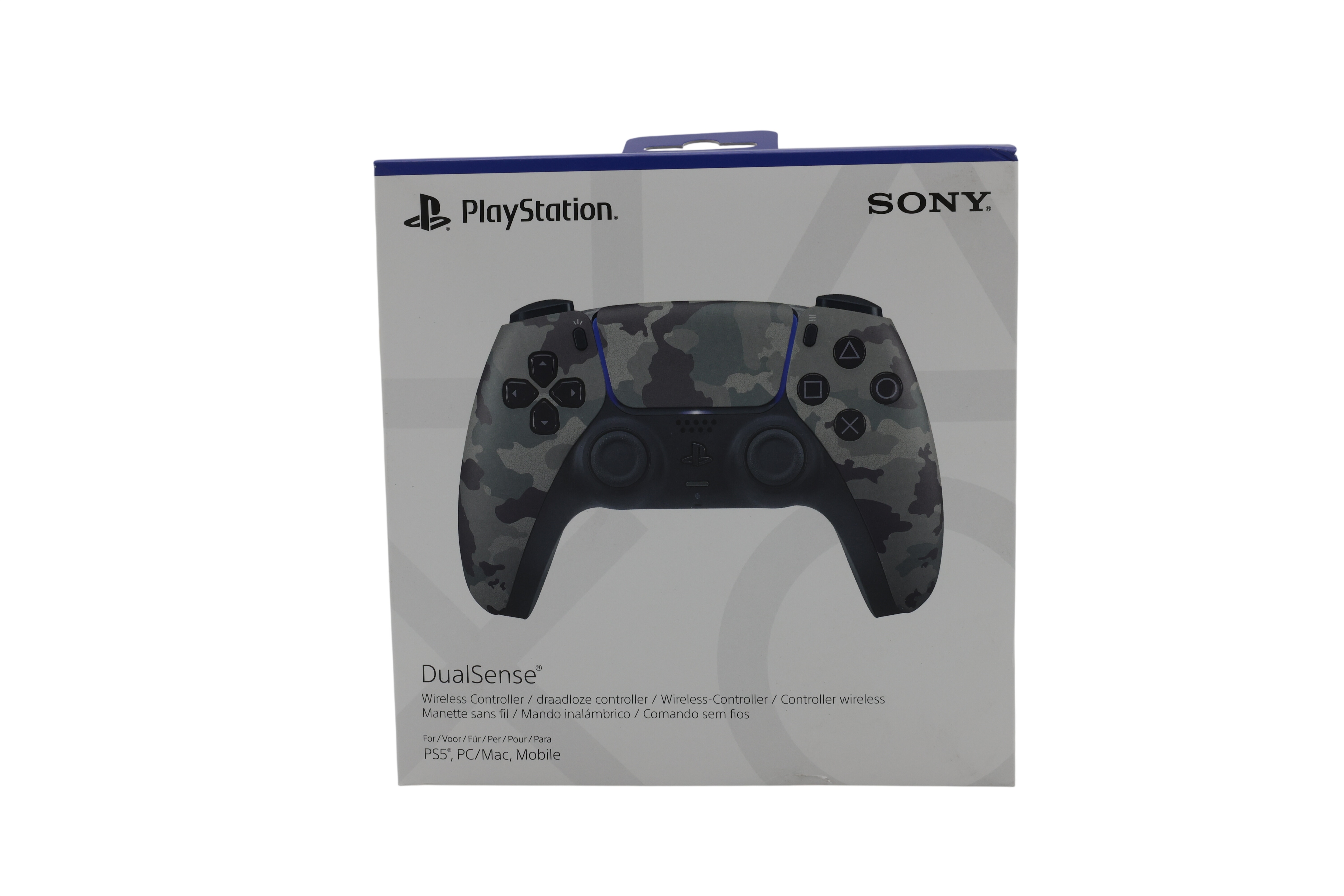 Sony PlayStation 5 (PS5) DualSense trådlös handkontroll, Grey Camouflage