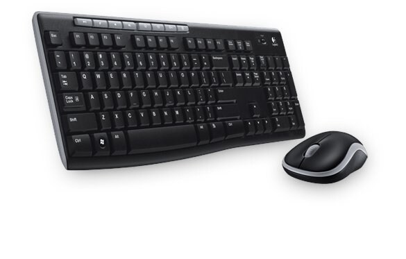 Logitech MK270 Set - Tastatur und Maus - kabellos DE - schwarz