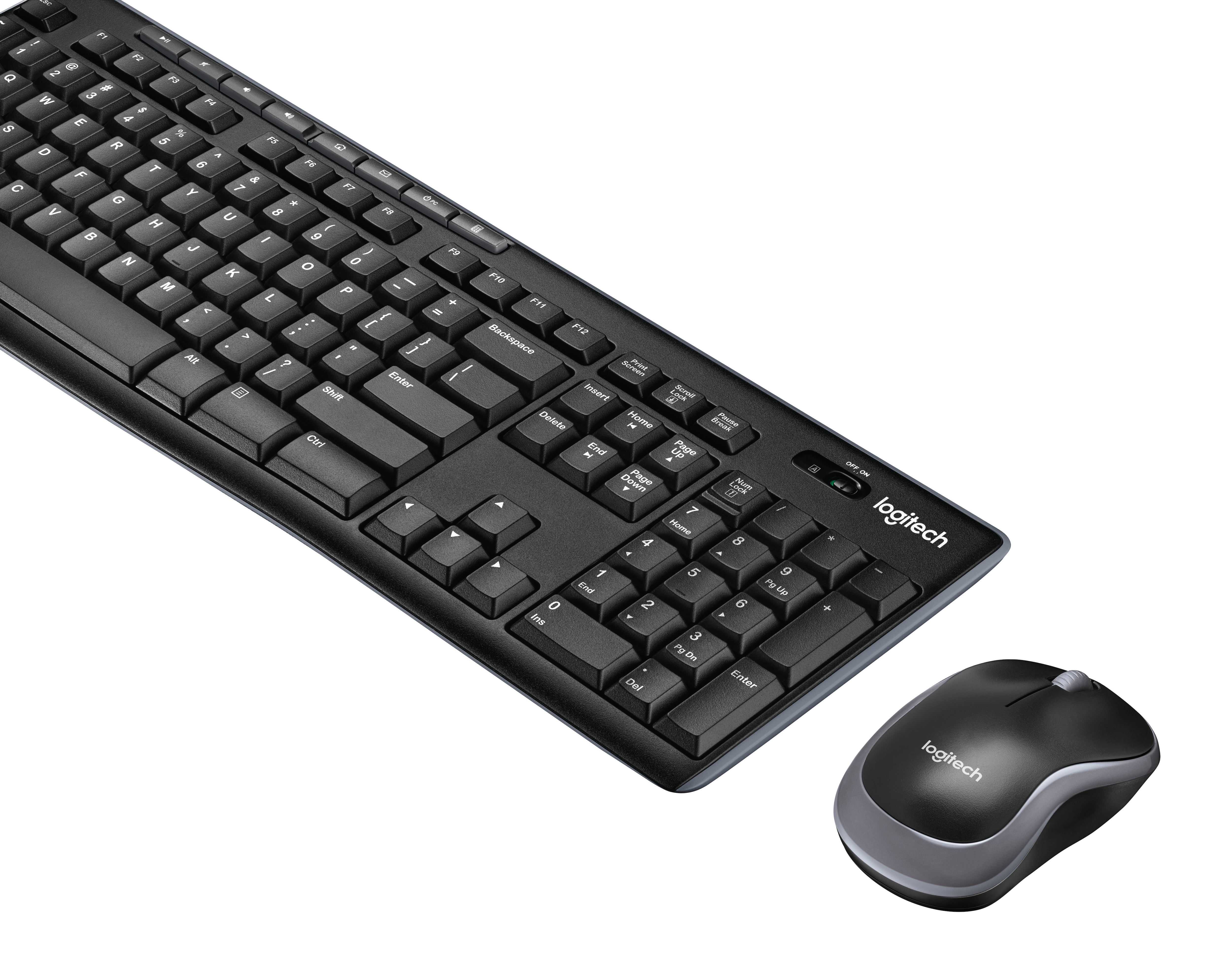 Logitech MK270 Set - Tastatur und Maus - kabellos DE - schwarz