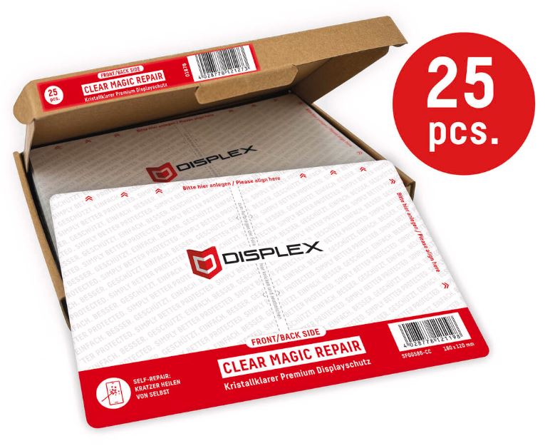 "DISPLEX Schutzfolie PRO Cut Clear Magic Repair 7"" 25 pcs."