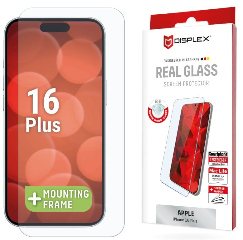 DISPLEX Real Glass iPhone 15 Plus/15 Pro Max/16 Plus