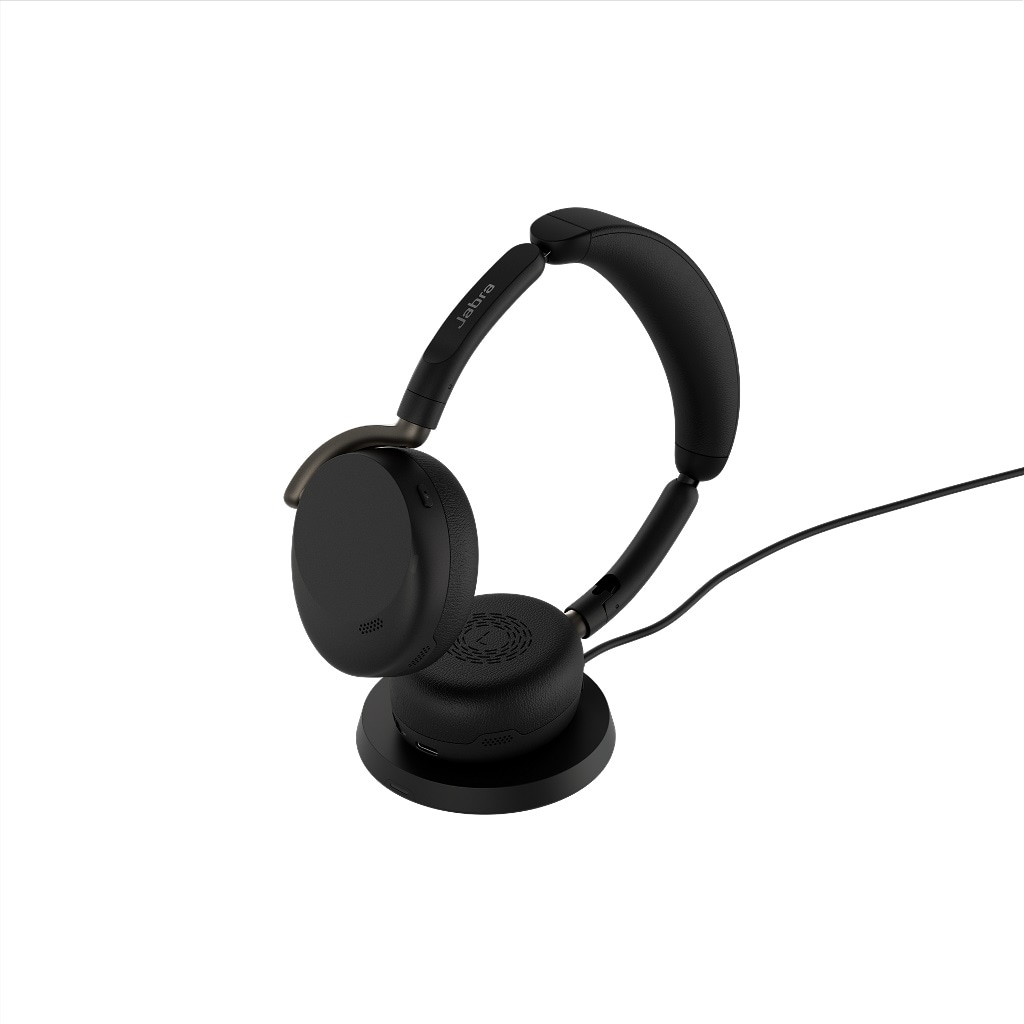 Jabra Evolve3 65 Flex UC black mit Link 390c u. Wireless Charging Pad