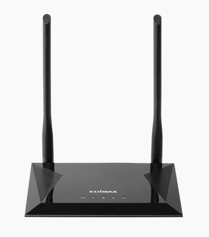 Edimax BR-6428NS V5 N300 4-i-1 Wi-Fi-router, åtkomstpunkt, räckviddsförstärkare och WISP