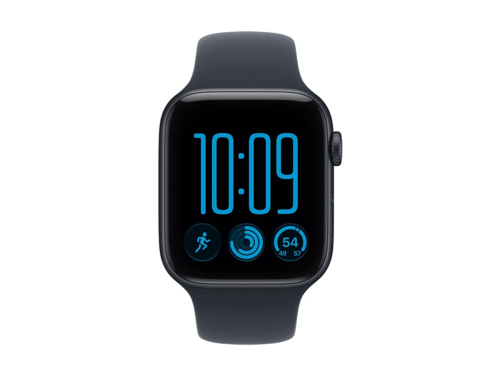 Apple Watch SE 3 Aluminium 44 mm Midnight (sportarmband i marinblått) M–L