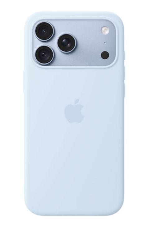 Apple silikoneetui til iPhone 18 Pro Max med MagSafe (klarblå)