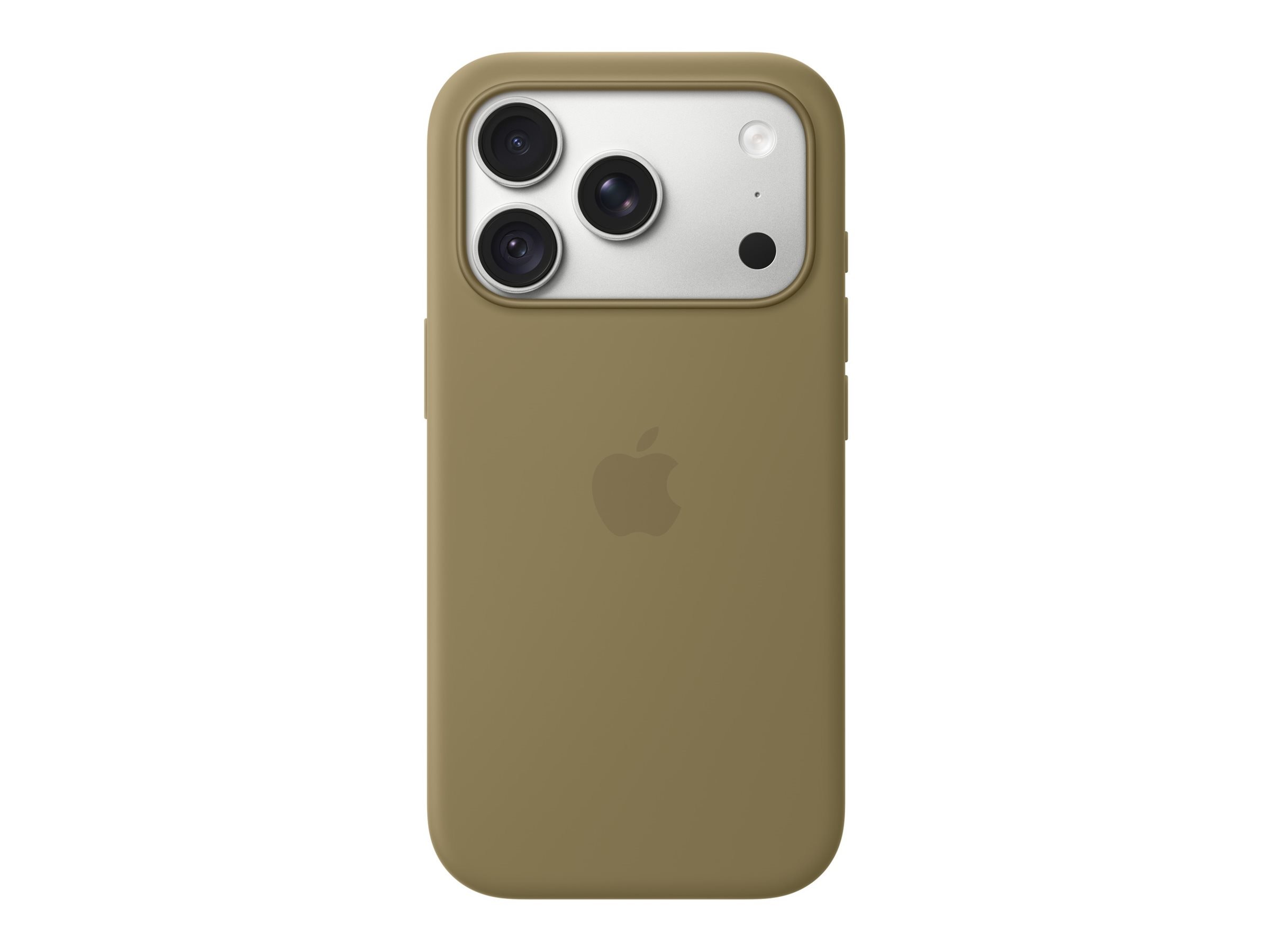 Apple silikoneetui til iPhone 18 Pro med MagSafe (oliven)