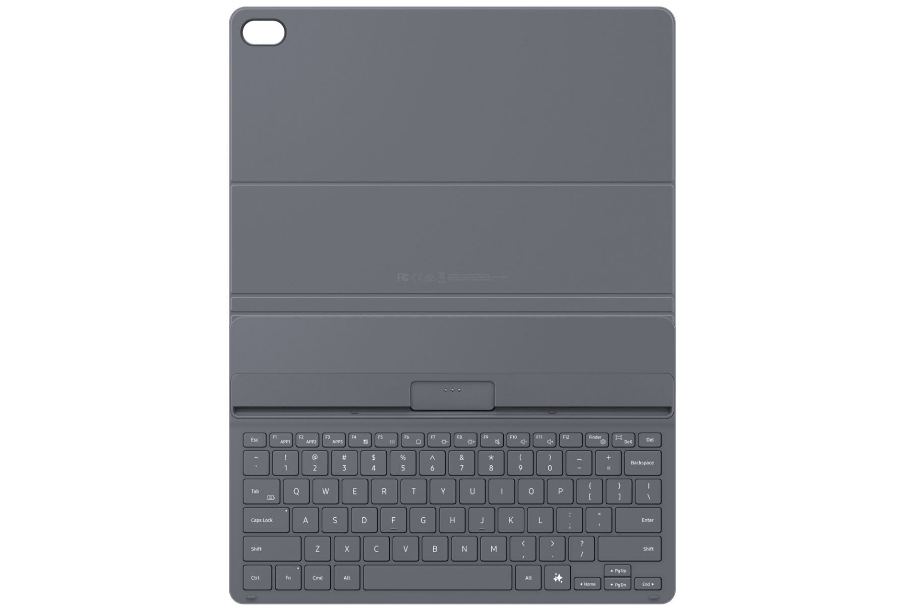 Samsung Book Cover Keyboard Slim för Galaxy Tab S12 – QWERTZ – Svart