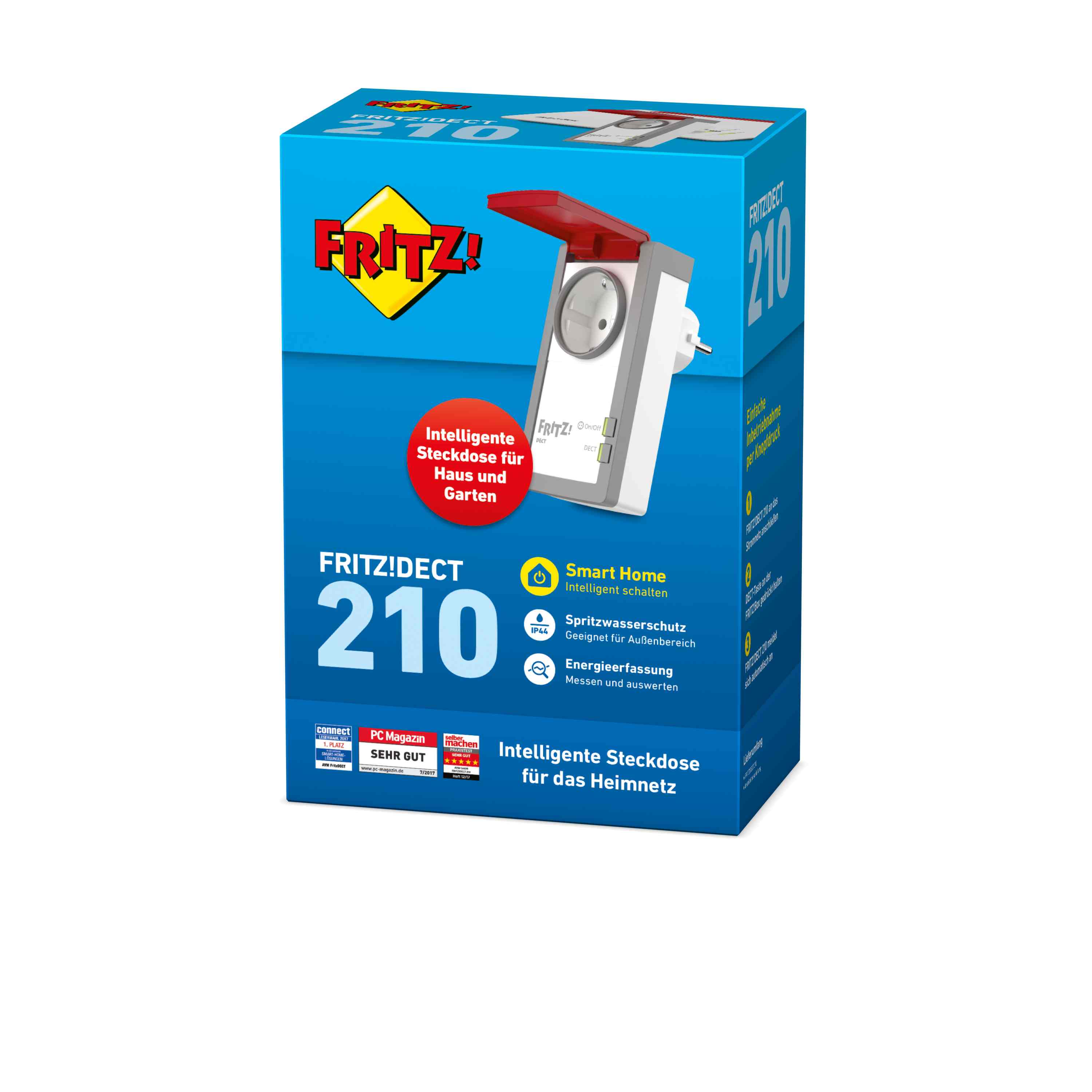 FRITZ!DECT 210 eluttag med mätfunktion för utomhusbruk