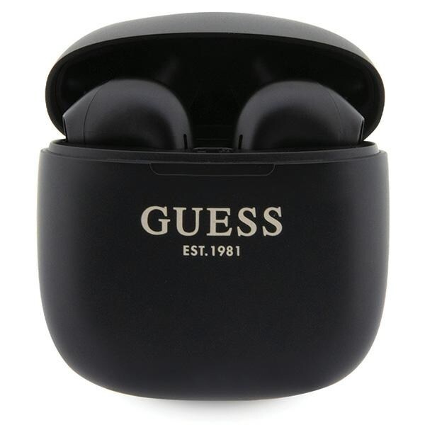 Guess GUTWST26PSK TWS Bluetooth-hörlurar + dockningsstation - svart Classic EST Logo