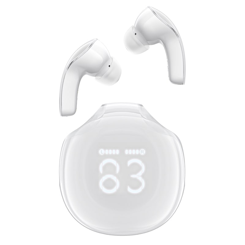 Acefast T9 Bluetooth 5.3 trådlösa in-ear hörlurar - vit