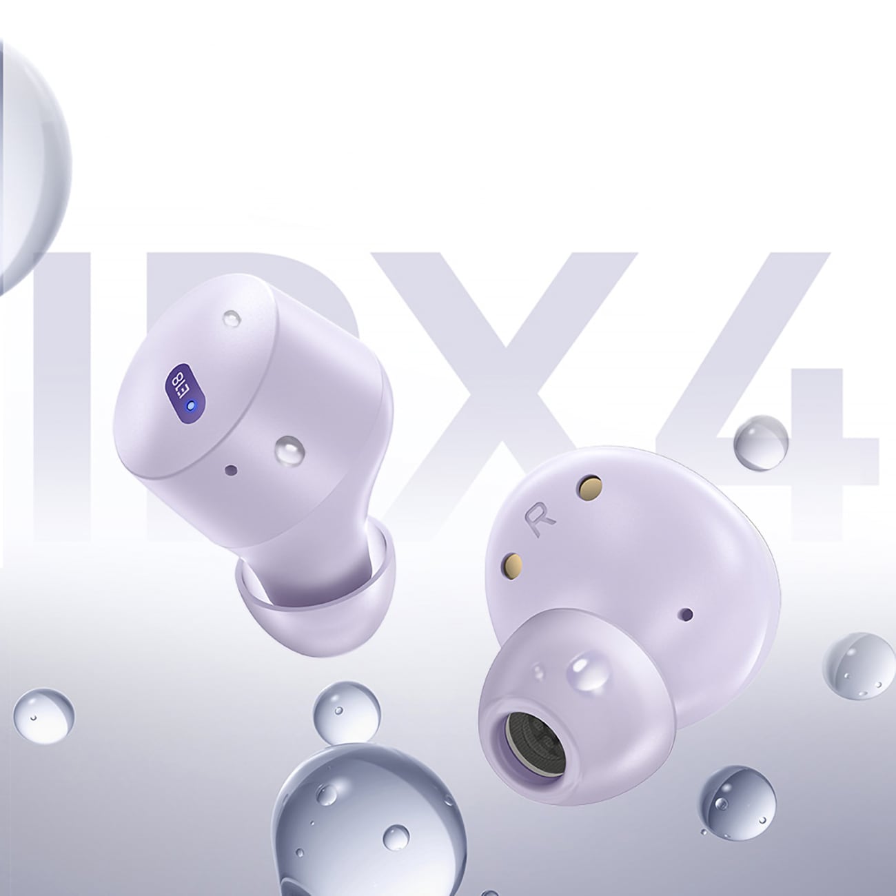 Baseus Bowie E18 Trådlösa TWS ENC IPX4-hörlurar - Lila