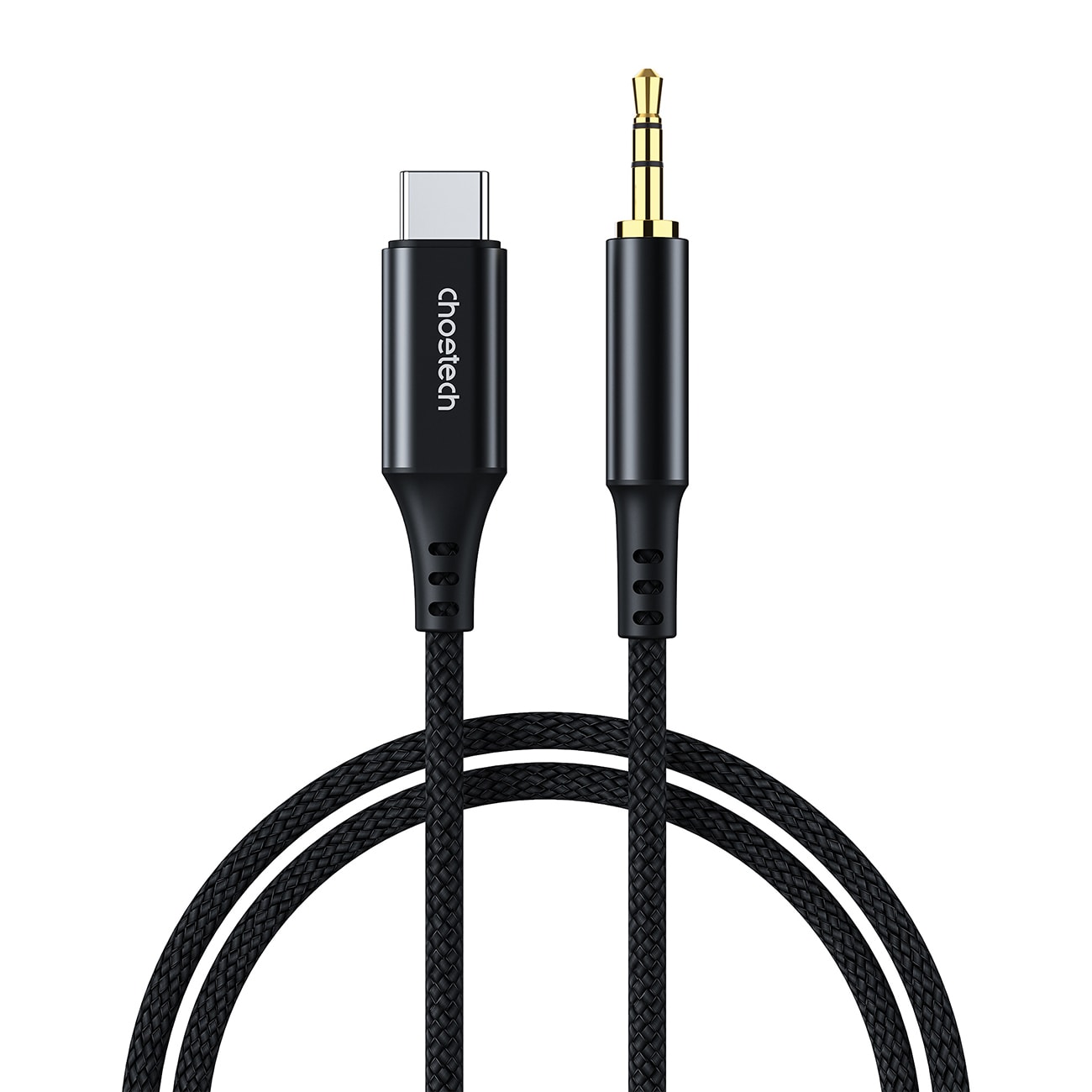 Choetech AUX006 USB-C / mini-jack 3,5 mm kabel 1 m - svart