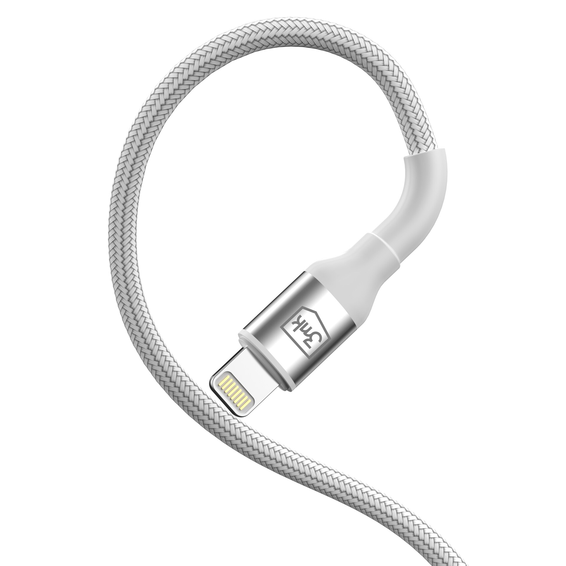 3mk 3mk Kabel 3mk Hyper Cable N-SERIES USB-A / Lightning 2m 5V/2,4A 12W / vit