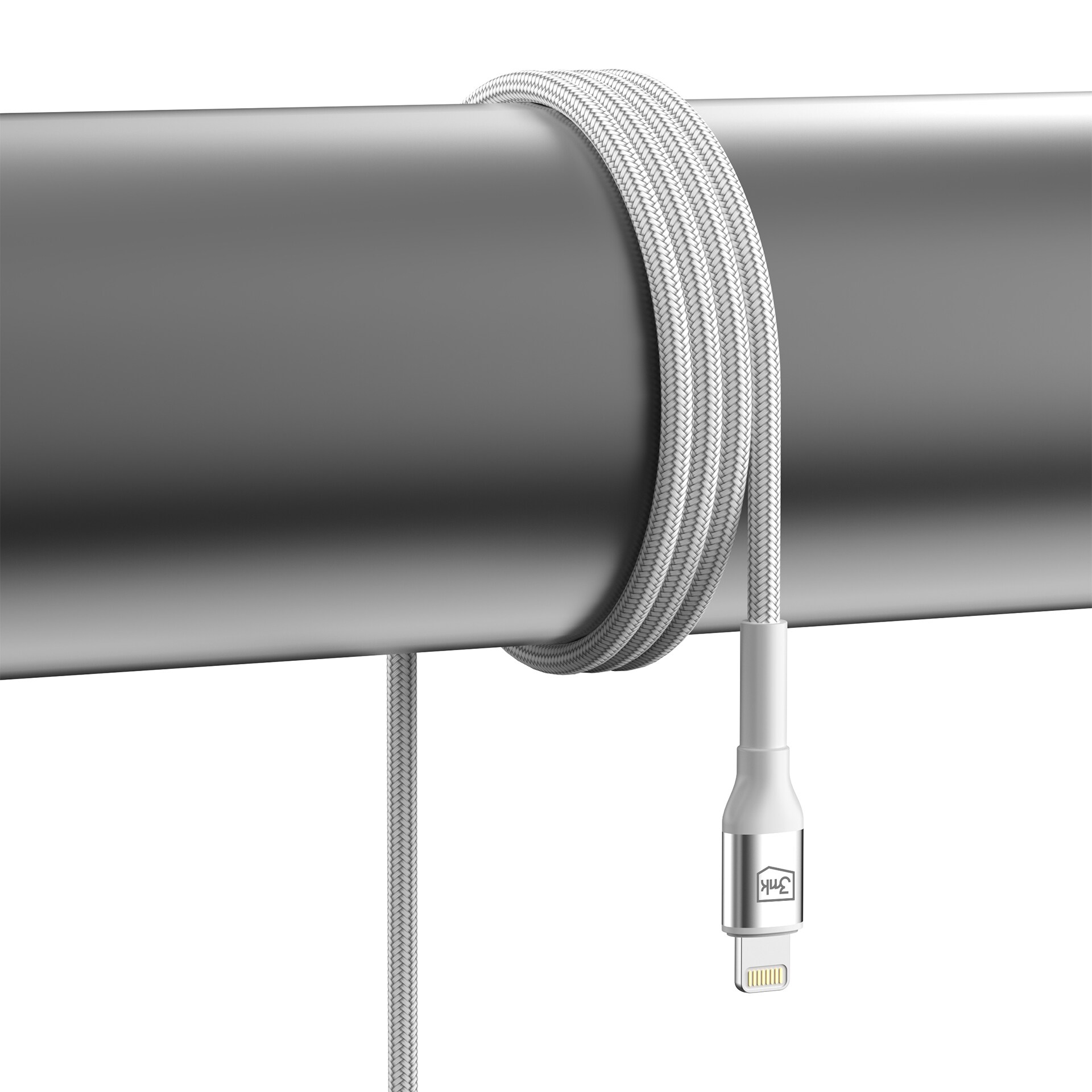 3mk 3mk Kabel 3mk Hyper Cable N-SERIES USB-A / Lightning 2m 5V/2,4A 12W / vit