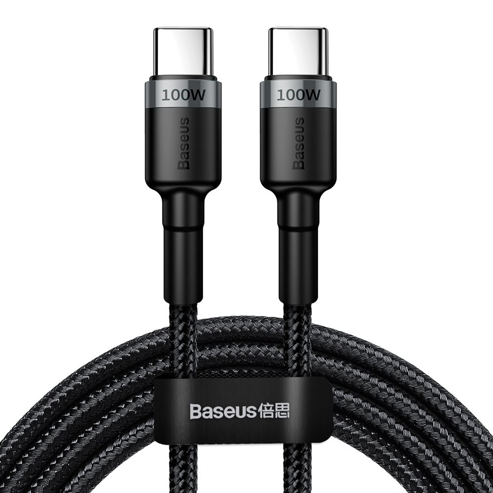 Baseus CATKLF-ALG1 USB-C - USB-C PD QC-kabel 100W 5A 2m - grå