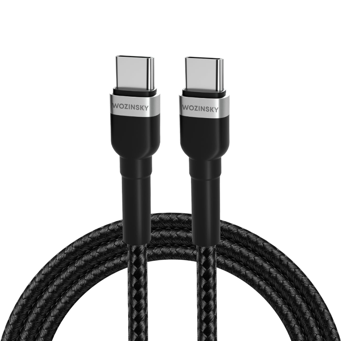 Wozinsky WNBCC2 USB-C / USB-C PD 65W-kabel 2 m - svart
