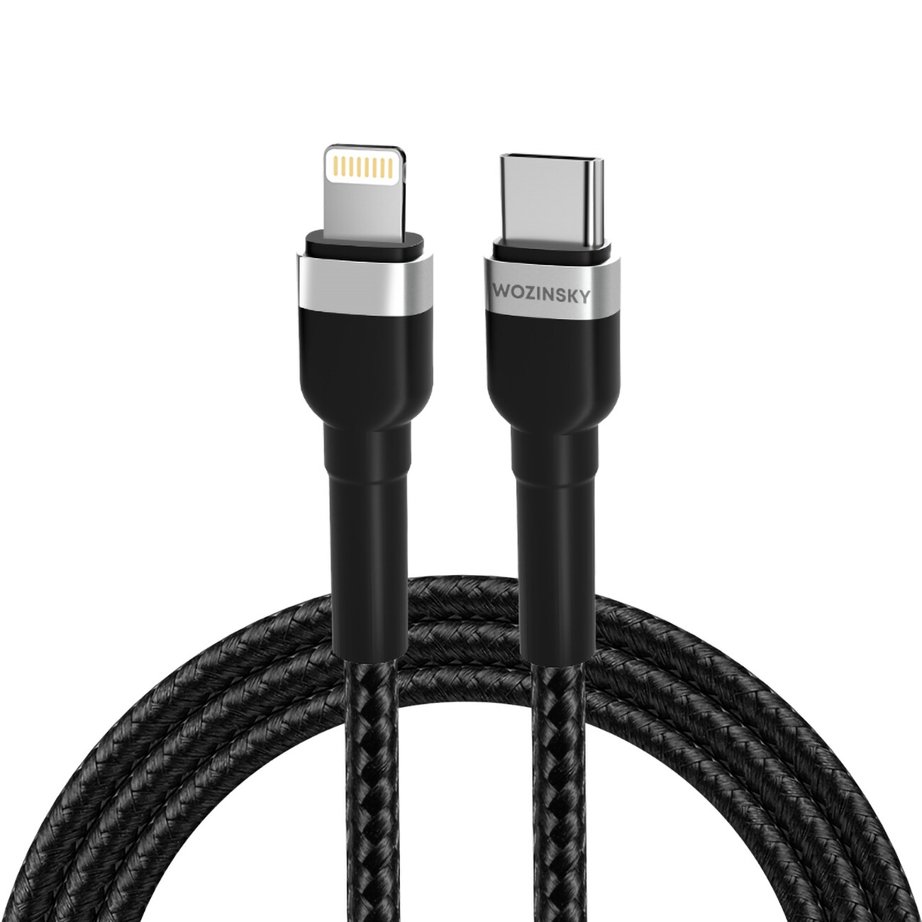 Wozinsky WNBCL1 Lightning / USB-C PD 30W-kabel 1 m - svart