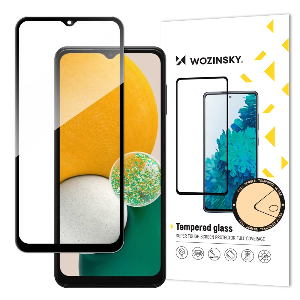 Wozinsky Super Tough Full Glue Härdat Glas Med Ram Samsung Galaxy A13/A23/A23 5G/M13 Svart