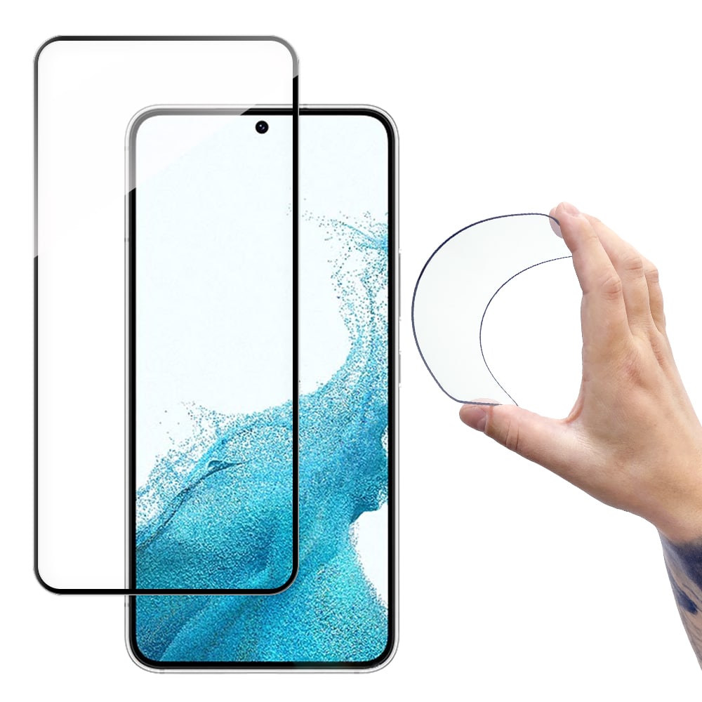 Wozinsky Flexi Nano Glas Film Härdat Glas Med Ram För Samsung Galaxy S22+ Transparent