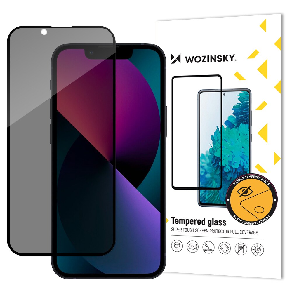 Wozinsky Sekretessglas Härdat glas för iPhone 14 Plus / 13 Pro Max med Anti Spy Privacy Filter