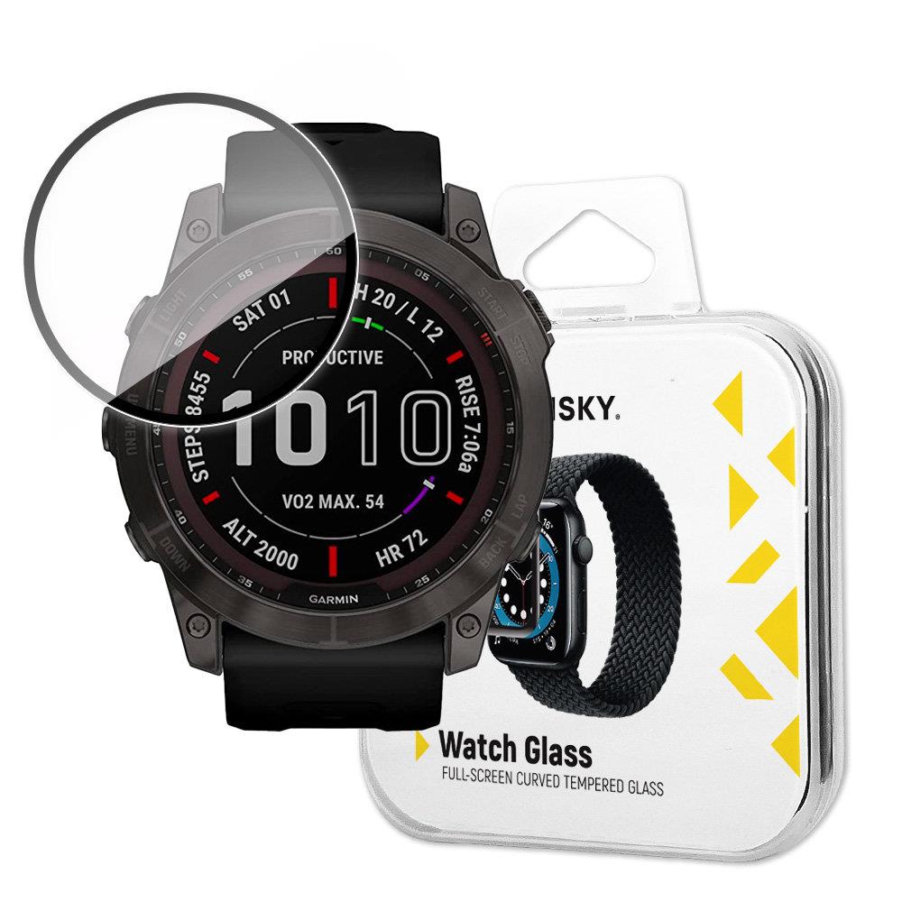 Wozinsky Watch Glass hybridglas för Garmin Fenix 7X svart