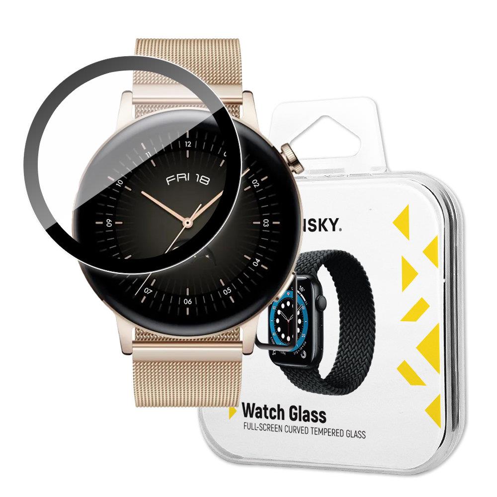 Wozinsky Watch Glas Hybrid Glas för Huawei Watch GT 3 46 mm Svart