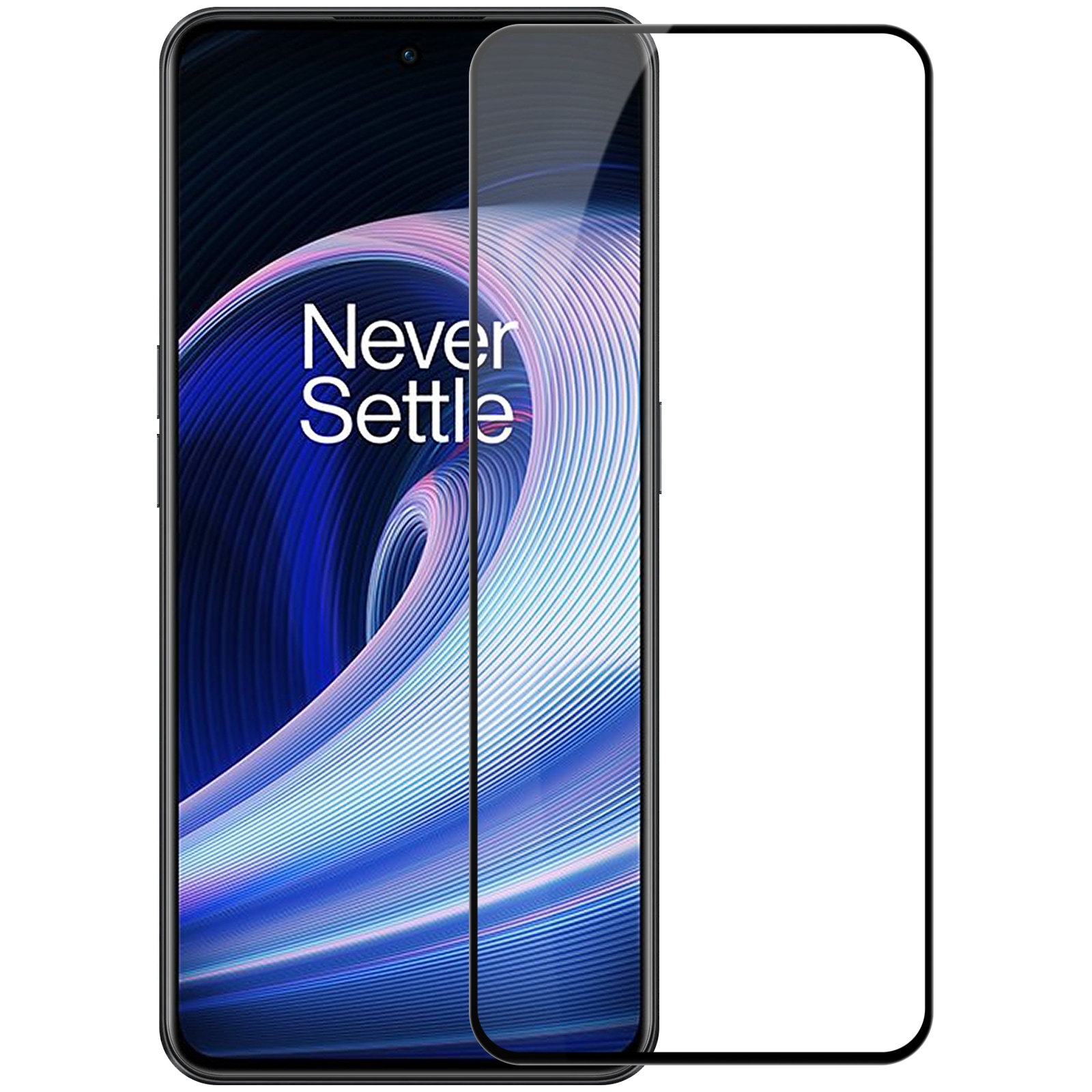 Nillkin CP+PRO ultratunt härdat glas för hela skärmen med en 0,2 mm ram 9H OnePlus Ace svart