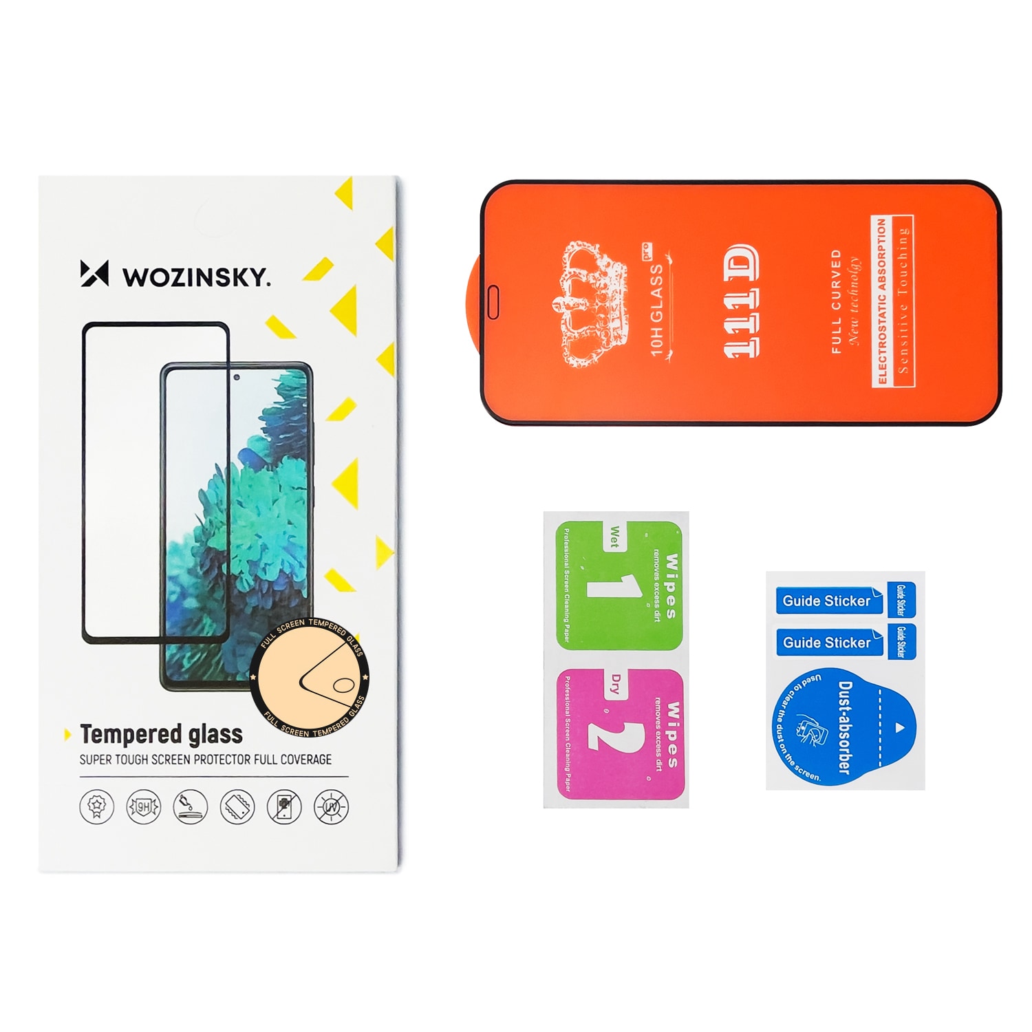 Wozinsky Full Glue härdat glas för Samsung Galaxy S23, 2-pack