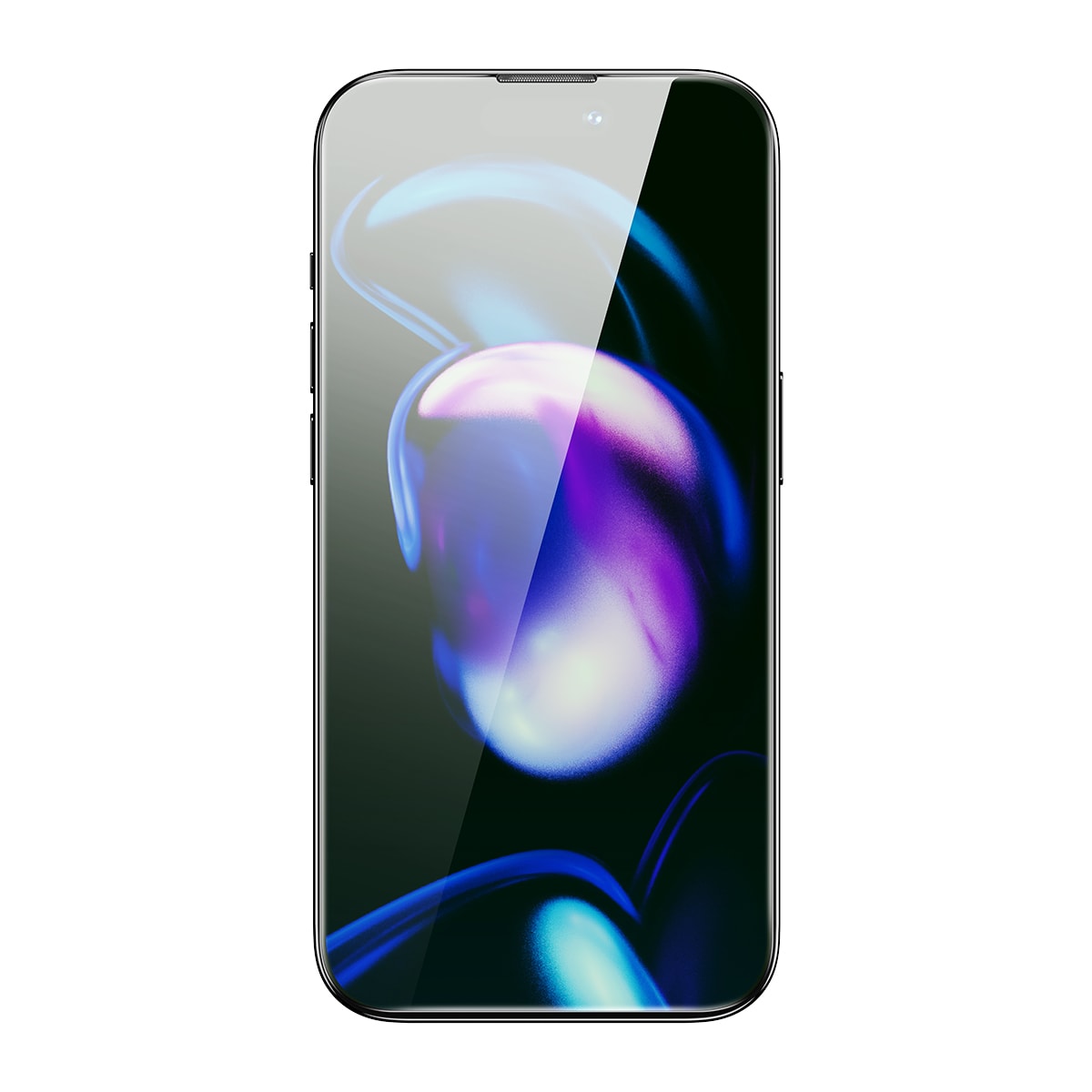 Baseus Härdat glas för iPhone 14 Pro med blåljusfilter och 0,3 mm högtalarskydd + monteringsram
