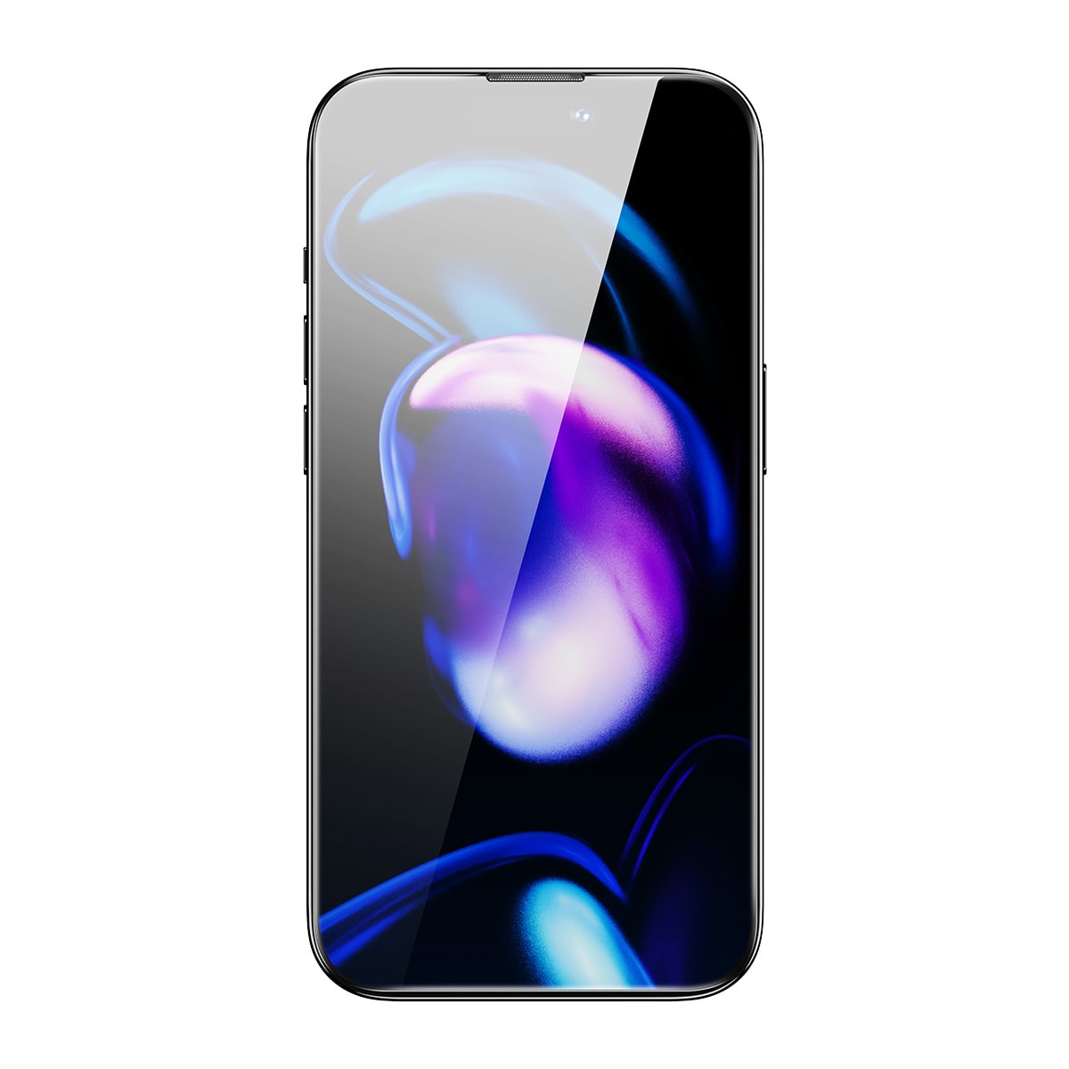 Baseus Härdat glas för helskärm för iPhone 14 Pro med högtalarskydd 0,3 mm + monteringsram
