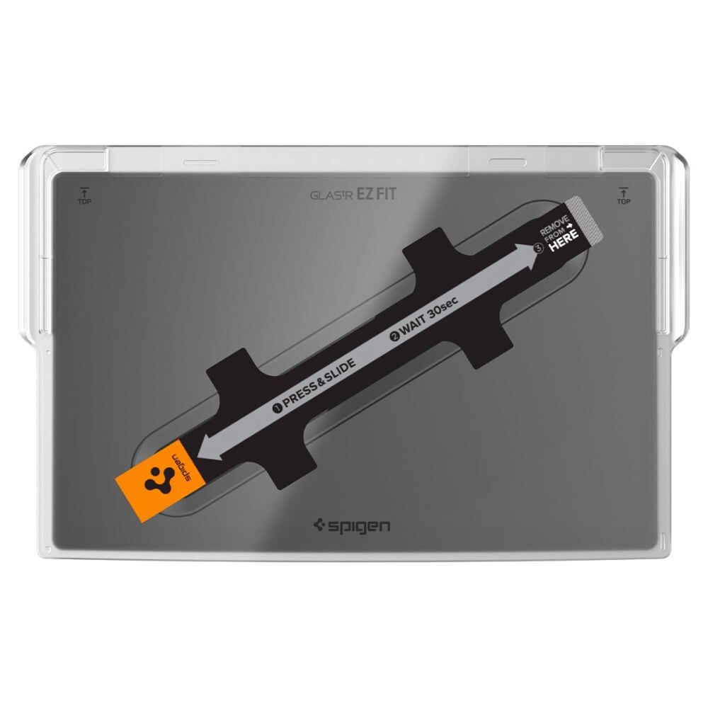 Spigen Glas.tR EZ Fit härdat glas för Tesla Model X 2022 / Model S 2021 - Svart