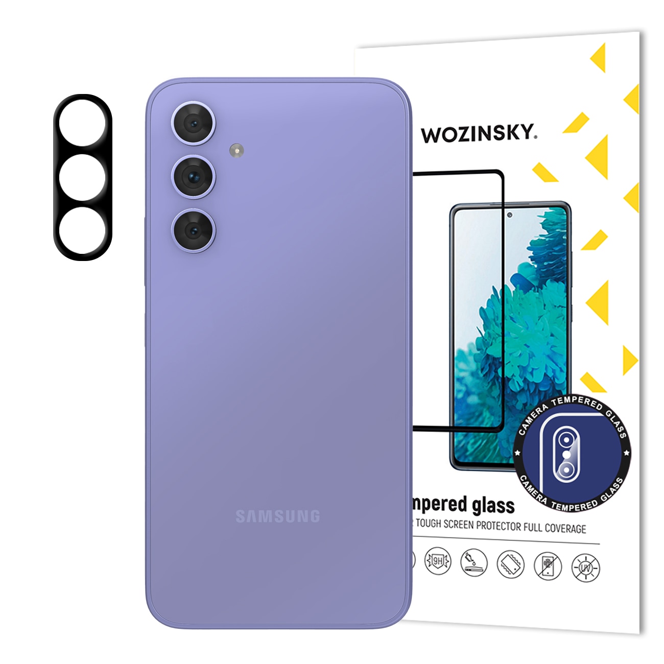 Wozinsky Full kamera Glas härdat glas för Samsung Galaxy A54 5G för 9H-kamera