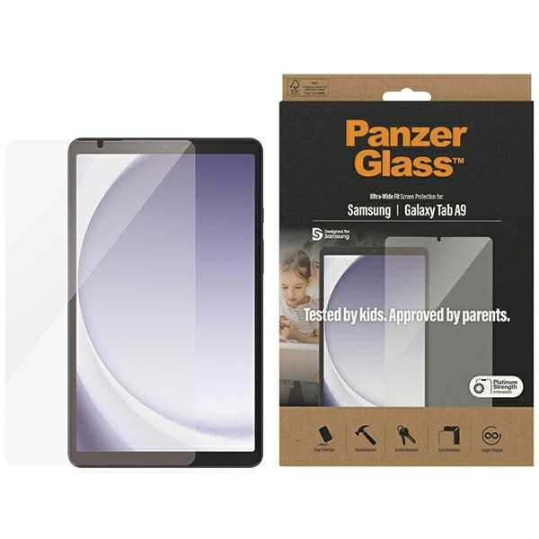 PanzerGlass Ultra-Wide Fit härdat glas för Samsung Galaxy Tab A9