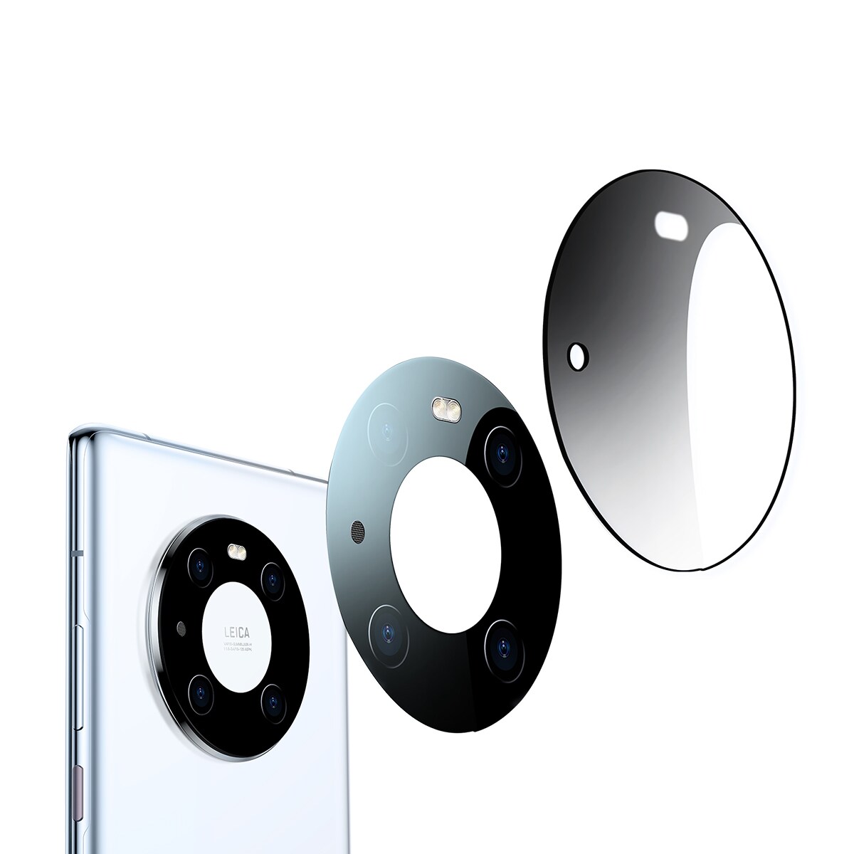 Baseus Huawei Mate 40 Pro Kamerafilm 0,3mm (2st) transparent + rengöringssats (SGQK000502)