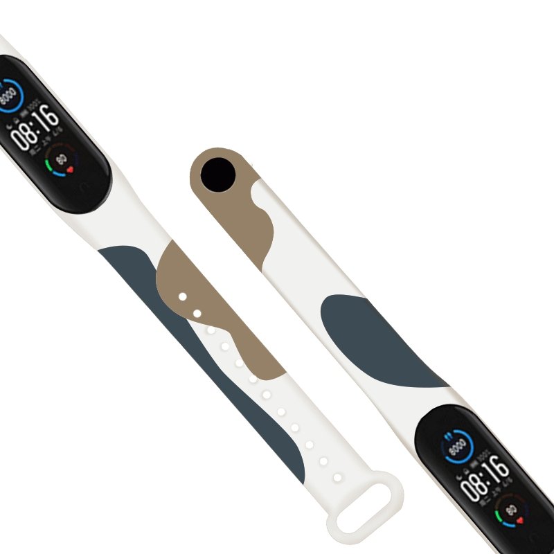 Rem Moro band för Xiaomi Mi Band 3 / 4 silikonrem klockarmband mönster 12