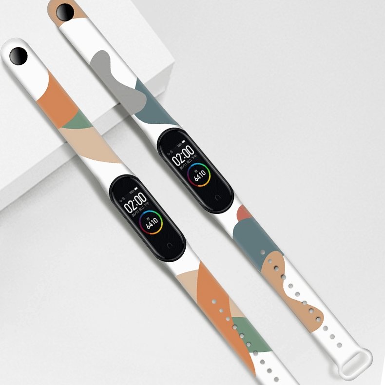 Rem Moro band för Xiaomi Mi Band 3 / 4 silikonrem klockarmband mönster 12