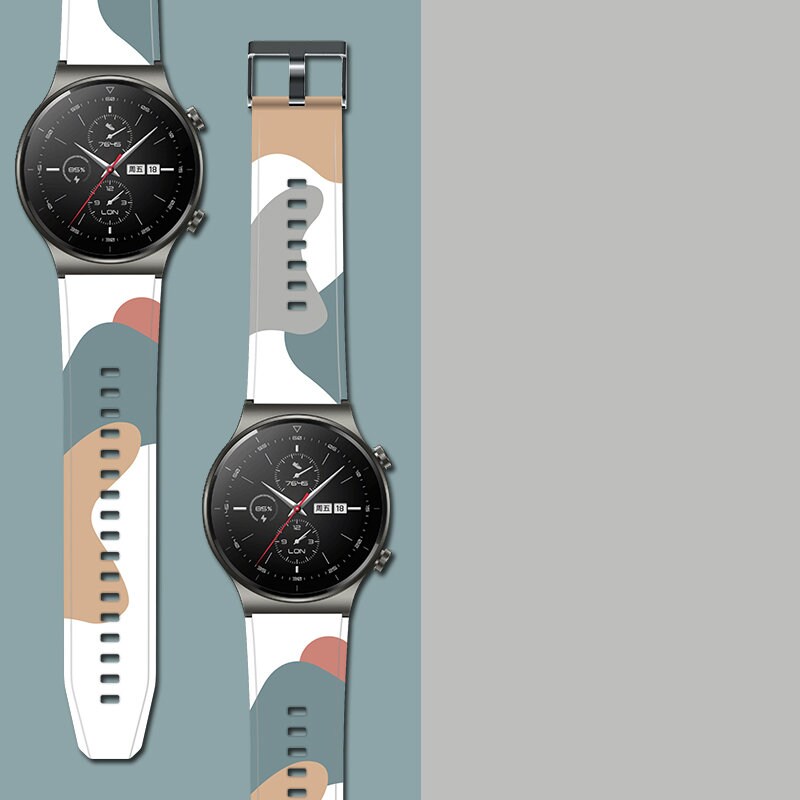 Armband Moro band för Huawei Watch GT2 Pro silikonarmband klockarmband mönster 3