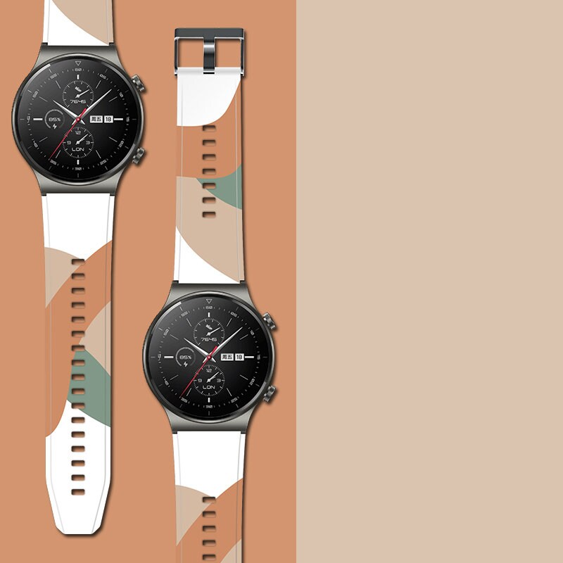 Rem Moro band för Huawei Watch GT2 Pro silikonrem klockarmband mönster 4