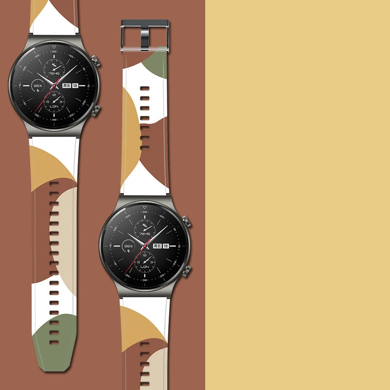 Rem Moro band för Huawei Watch GT2 Pro silikonrem klockarmband mönster 5