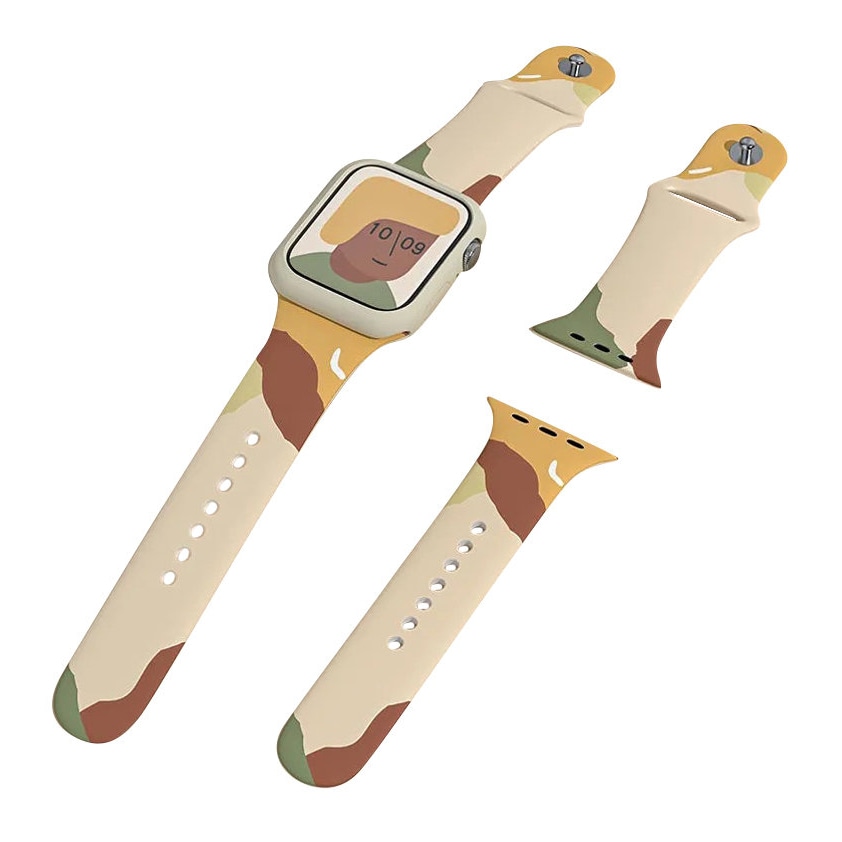Silikonarmband Moro klockarmband för Apple klocka 42 / 44 / 45 / 49 mm - Mönster 1